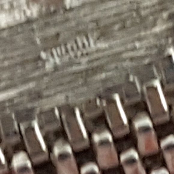 Cufflinks Vintage Swank Moonglow Cat's Eye Silvertone Metal Mesh Wrap** - Picture 9 of 10